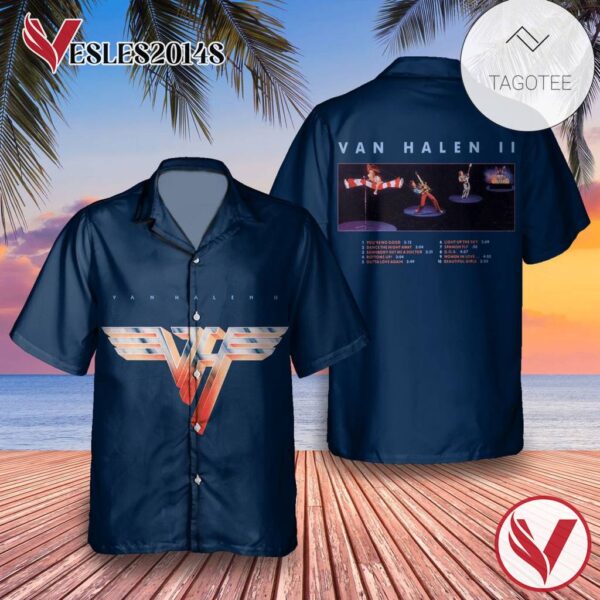 Van Halen Ii Album Cover Hawaiian Shirt, Best Gift For Music Lovers Vesles2014S