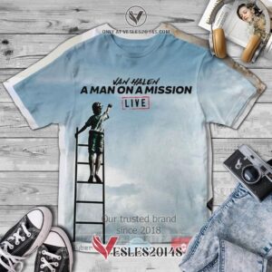 Van Halen Man on a Mission Album 3D T-Shirt, Unique Gifts For Music Lovers - Vesles2014S