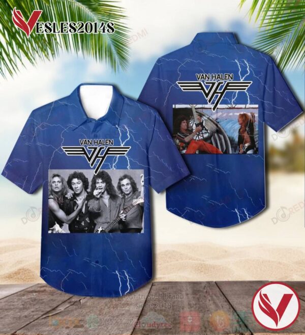 Van Halen Members Album Hawaiian Shirt, Best Gift For Music Lovers Vesles2014S