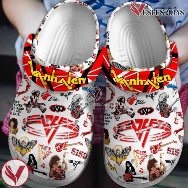 Van Halen Music Crocs Crocband Clogs Shoes, Unique Gifts For Fans Style 2 - Vesles2014S