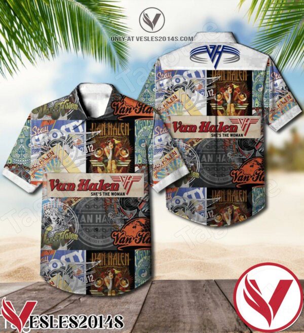 Van Halen She’s The Woman Hawaiian Shirt, Unique Gifts For Friends - Vesles2014S 1