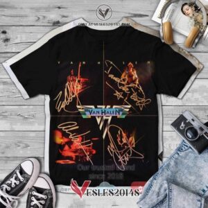 Van Halen Sign members Album 3D T-Shirt, Unique Gifts For Music Lovers - Vesles2014S