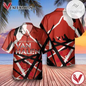 Van Halen The Best Of Both Worlds Album Cover Hawaiian Shirt, Best Gift For Music Lovers Vesles2014S