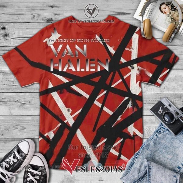 Van Halen The Best of Both Worlds Album 3D Shirt, Unique Gifts For Music Lovers - Vesles2014S