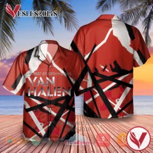 Van Halen The Best of Both Worlds Album Hawaiian Shirt, Best Gift For Music Lovers Vesles2014S