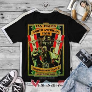 Van Halen Tour 2 Album 3D T-Shirt, Unique Gifts For Music Lovers - Vesles2014S