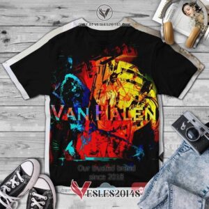 Van Halen Tour 5 Album 3D T-Shirt, Unique Gifts For Music Lovers - Vesles2014S