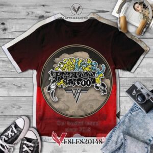 Van Halen Tour 7 Album 3D T-Shirt, Unique Gifts For Music Lovers - Vesles2014S