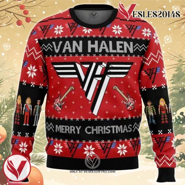 Van Halen Ugly Christmas Sweater, Unique Christmas Gift For Fans - Vesles2014S