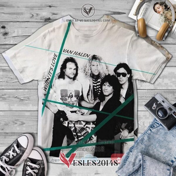 Van Halen When It's Love Album 3D T-Shirt, Unique Gifts For Music Lovers - Vesles2014S