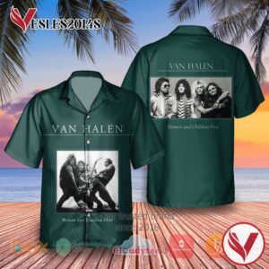 Van Halen Women and Children First Album Hawaiian Shirt, Best Gift For Music Lovers Vesles2014S