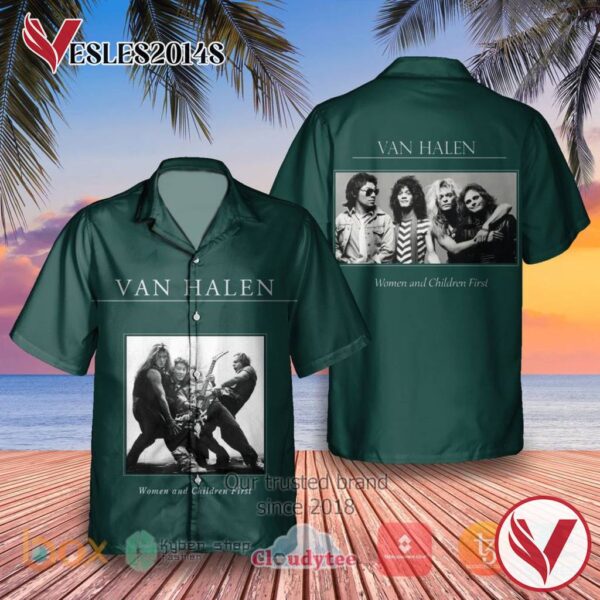 Van Halen Women and Children First Album Hawaiian Shirt, Best Gift For Music Lovers Vesles2014S