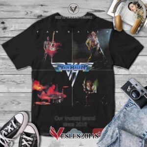Van Halen member on stage Album 3D T-Shirt, Unique Gifts For Music Lovers - Vesles2014S
