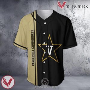Vanderbilt Commodores Baseball Jersey Half Style NCAA, Unique Gifts For Fans - Vesles2014s