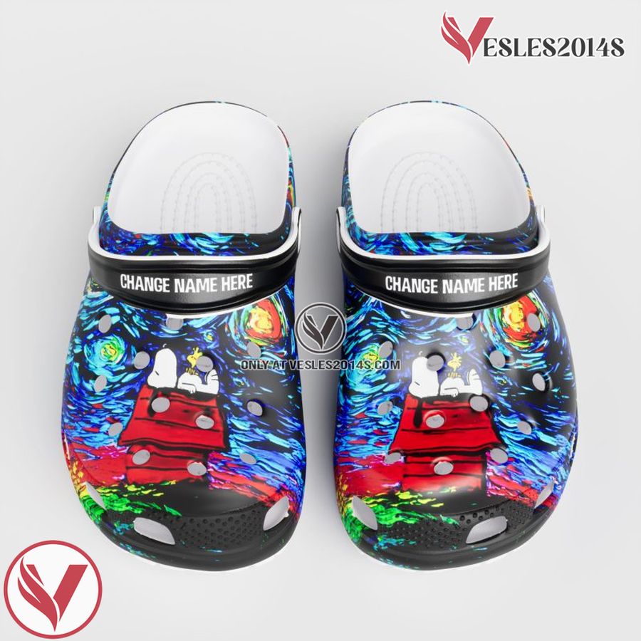 Vangogh Personalized Snoopy Lovers Crocs 3D Clog Shoes, Unique Gift From Vesles2014S 3