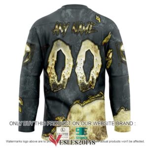Vegas Golden Knights Blood Personalized Hockey Jersey Shirt, Trending Gifts For Fans - Vesles2014s 1