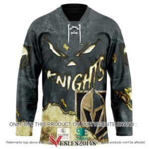 Vegas Golden Knights Blood Personalized Hockey Jersey Shirt, Trending Gifts For Fans - Vesles2014s