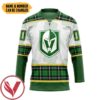 Vegas Golden Knights Standings​ St Patrick Day Tailored Name and Number Hockey Jersey, Trending Gifts For Fans - Vesles2014s