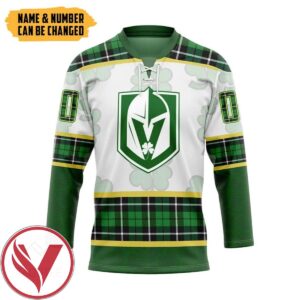 Vegas Golden Knights Standings​ St Patrick Day Tailored Name and Number Hockey Jersey, Trending Gifts For Fans - Vesles2014s