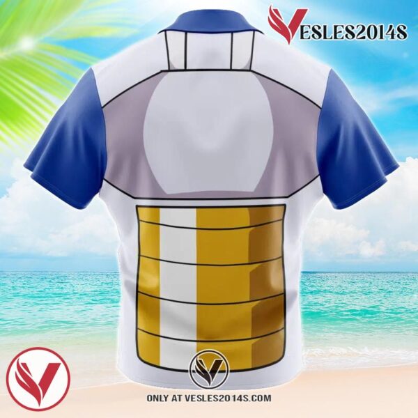 Vegeta Armor Dragon Ball Z Hawaiian Button Up Shirt, Perfect Gifts For Anime Lovers - Vesles2014S 1