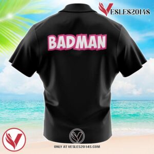 Vegeta Badman Black Dragon Ball Z Hawaiian Button Up Shirt, Perfect Gifts For Anime Lovers - Vesles2014S