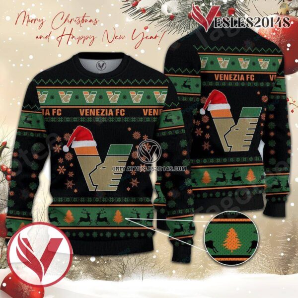 Venezia FC Sport Ugly Christmas Sweater, Unique Gifts For Fans - Vesles2014aS 1
