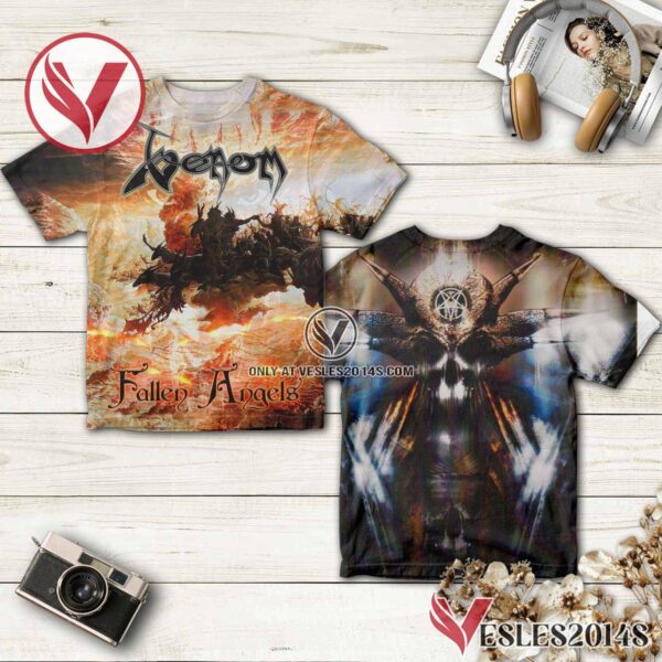 Venom Fallen Angels Album Cover Shirt, Unique Gifts For Music Lovers - Vesles2014S