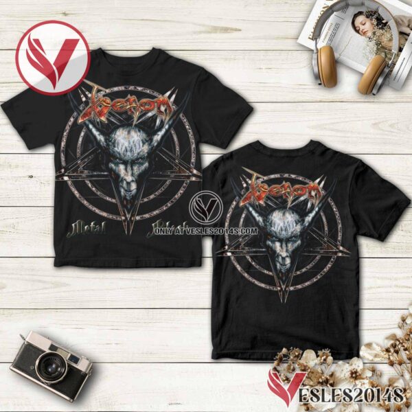 Venom Metal Black Album Cover Shirt, Unique Gifts For Music Lovers - Vesles2014S