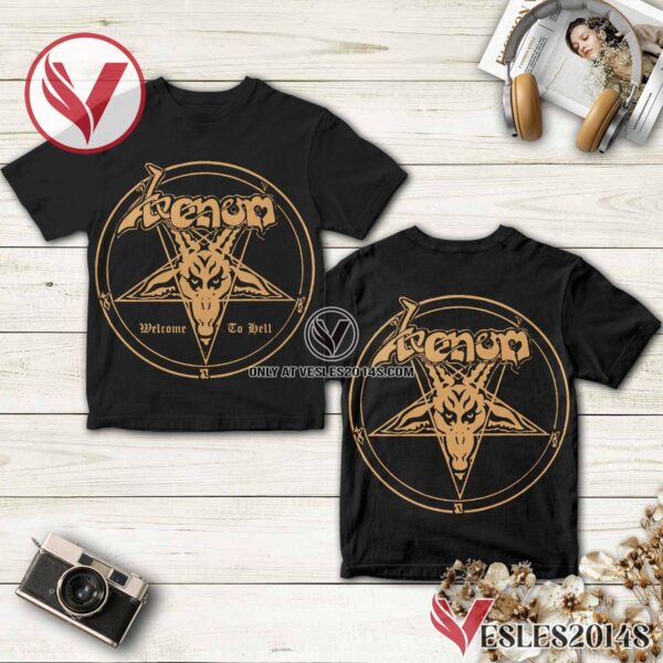 Venom Welcome To Hell Album Cover Shirt, Unique Gifts For Music Lovers - Vesles2014S