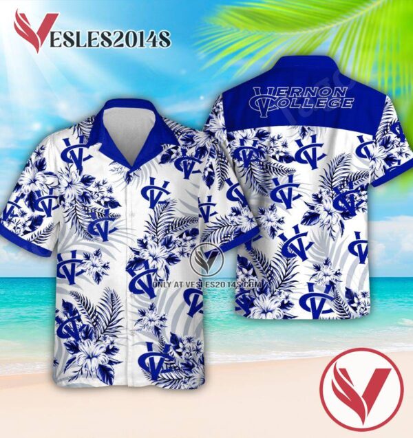 Vernon College Logo Hawaiian Suit, Perfect Gifts Idea In Holiday - Vesles2014S
