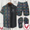 Versace Black Combo Hawaiian Shirt, Beach Shorts And Flip Flop, Unique Gifts For Friends - Vesles2014S 1