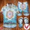 Versace Blue Starfish Combo Hawaiian Shirt, Beach Shorts And Flip Flop, Unique Gifts For Friends - Vesles2014S 1