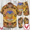 Versace La Coupe Des Dieux Multicolor Combo Hawaiian Shirt, Beach Shorts And Flip Flop, Unique Gifts For Friends - Vesles2014S 1