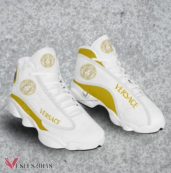 Versace Logo Air Jordan 13 Shoes, Best Sneaker Gifts For Fans - Vesles2014s