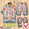 Versace Ocean Combo Hawaiian Shirt, Beach Shorts And Flip Flop, Unique Gifts For Friends - Vesles2014S 1
