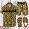 Versace Pattern Combo Hawaiian Shirt, Beach Shorts And Flip Flop, Unique Gifts For Friends - Vesles2014S 1