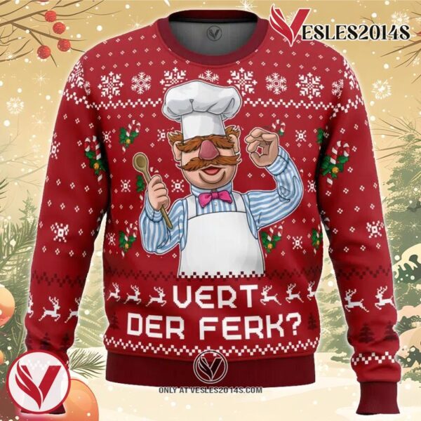 Vert Der Ferk The Muppet Show Ugly Christmas Sweater, Unique Christmas Gift For Fans - Vesles2014S