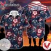 Veteran Hawaiian Graphic Print Short Sleeve Hawaiian Casual Shirt Vesles2014S