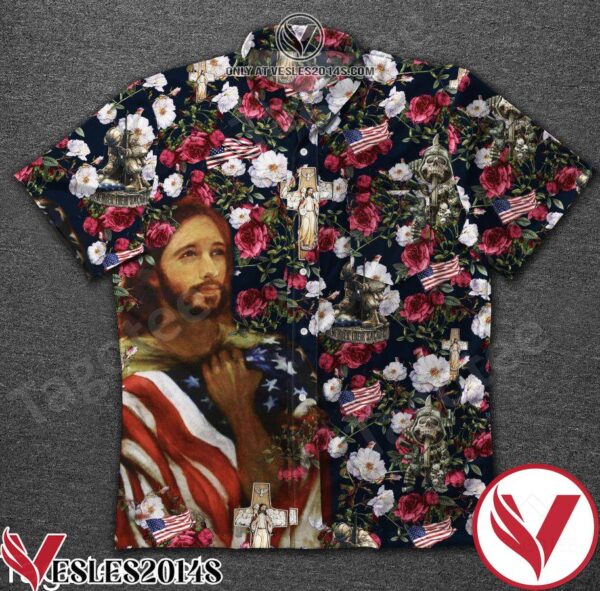 Veteran Jesus Rose Garden Hawaiian Shirt, Unique Gifts For Friends - Vesles2014S 1