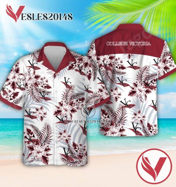 Victoria College Logo Hawaiian Suit, Perfect Gifts Idea In Holiday - Vesles2014S