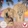Viking Warrior Print Short Sleeve Hawaiian Casual Shirt Vesles2014S