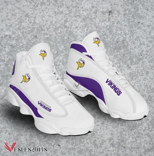 Vikings Vienna Logo Air Jordan 13 Shoes, Best Sneaker Gifts For Fans - Vesles2014s