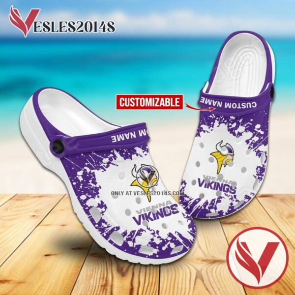 Vikings Vienna Logo Crocs Shoes For Men And Women, Unique Clogs Shoes For Fans - Vesles2014S