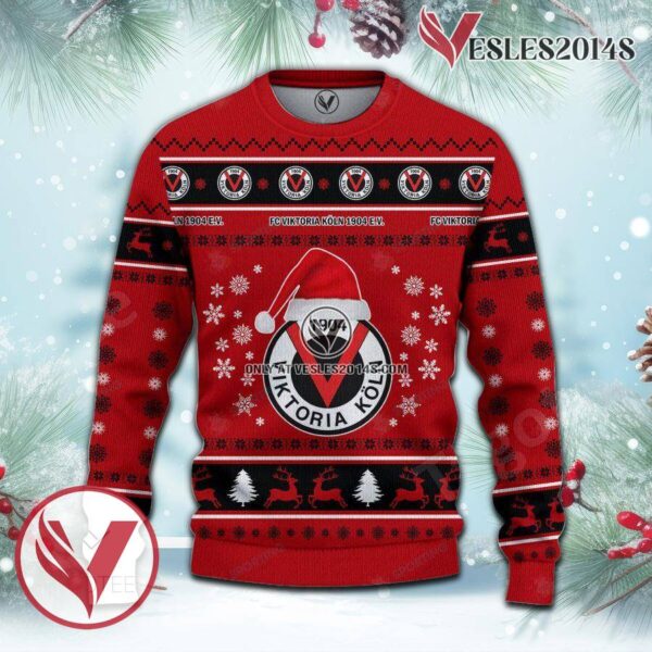 Viktoria Koln Sport Ugly Christmas Sweater, Unique Gifts For Fans - Vesles2014aS 2