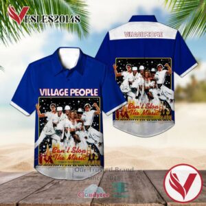 Village People Can'T Stop The Music 1980 Casual Hawaiian Shirt, Best Gifts For Summer Vesles2014S