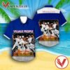 Village People Can’t Stop The Music Album Cover Blue Hawaiian Shirt, Unique Gifts For Music Lovers - Vesles2014S