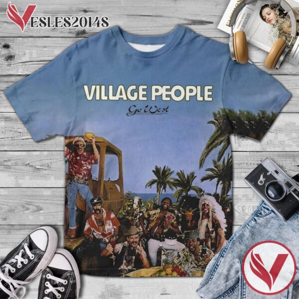 Village People Go West Album Cover Shirt, Perfect Gifts For Music Lovers - Vesles2014S