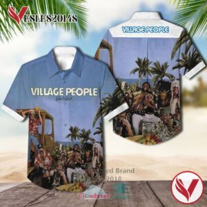 Village People Go West Album Hawaiian Casual Shirt, Best Gift For Music Lovers Vesles2014S