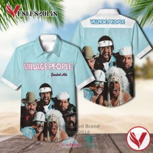Village People Greatest Hits Album Hawaiian Casual Shirt, Best Gift For Music Lovers Vesles2014S