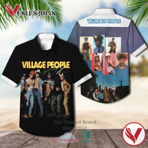 Village People Live And Sleazy Album Hawaiian Casual Shirt, Best Gift For Music Lovers Vesles2014S